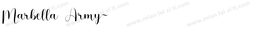 Marbella Army字体转换